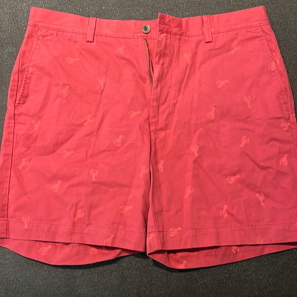 Amazon essentials red shorts lobster.